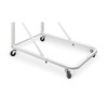 Adiroffice Vertical File Rolling Stand for Blueprints, White ADI613-WHI